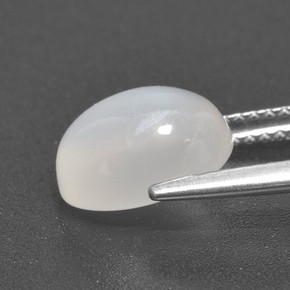 Moonstone Gemstone in 10 x 8 mm (calibrated) Size for Sale, Moonstone Stone in Translucent White Color