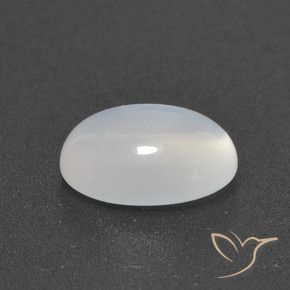 2.31 ct White Moonstone Stone, Natural Moonstone in Oval Cabochon Shape for Sale