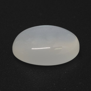 3.76 ct White Moonstone Stone, Natural Moonstone in Oval Cabochon Shape for Sale