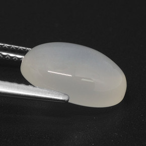 Moonstone Gemstone in 11.9 x 8.4 mm Size for Sale, Moonstone Stone in Translucent White Color
