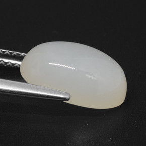 Moonstone Gemstone in 12 x 8 mm (calibrated) Size for Sale, Moonstone Stone in Translucent White Color
