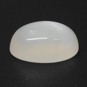 4.94 ct White Moonstone Stone, Natural Moonstone in Oval Cabochon Shape for Sale