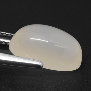 Moonstone Gemstone in 12.9 x 8.3 mm Size for Sale, Moonstone Stone in Translucent White Color