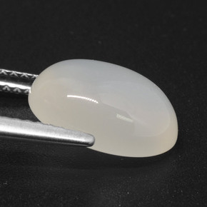 Moonstone Gemstone in 11.9 x 8.8 mm Size for Sale, Moonstone Stone in Translucent White Color