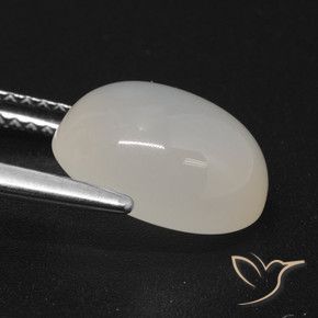 Moonstone Gemstone in 11 x 9 mm (calibrated) Size for Sale, Moonstone Stone in Translucent White Color