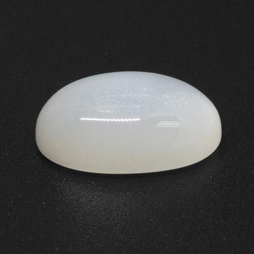 3.33 ct White Moonstone Stone, Natural Moonstone in Oval Cabochon Shape for Sale