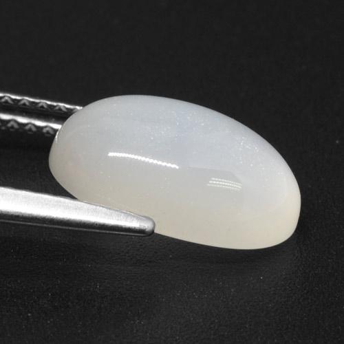 Moonstone Gemstone in 12 x 8 mm (calibrated) Size for Sale, Moonstone Stone in Translucent White Color