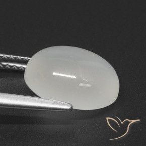 Moonstone Gemstone in 11 x 9 mm (calibrated) Size for Sale, Moonstone Stone in Translucent White Color