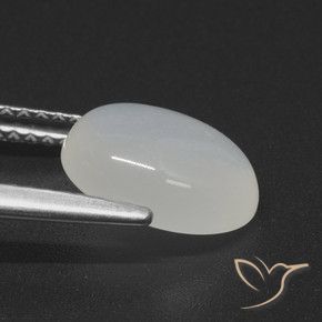 Moonstone Gemstone in 10 x 8 mm (calibrated) Size for Sale, Moonstone Stone in Translucent White Color