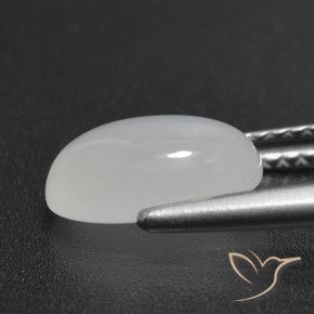 Moonstone Gemstone in 10 x 8 mm (calibrated) Size for Sale, Moonstone Stone in Translucent White Color