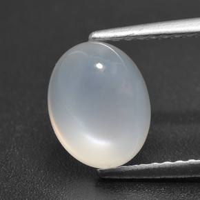 Translucent White Лунный Камень Камень - 2.2ct Овал Кабошон (ID: 460290)