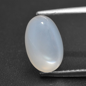 Translucent White Лунный Камень Камень - 1.8ct Овал Кабошон (ID: 460291)