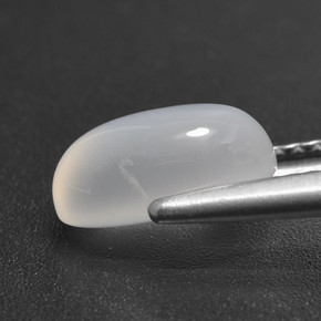 Moonstone Gemstone in 9.6 x 6.4 mm Size for Sale, Moonstone Stone in Translucent White Color
