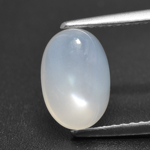 Translucent White Moonstone Gem - 1.9ct Oval Cabochon (ID: 460293)