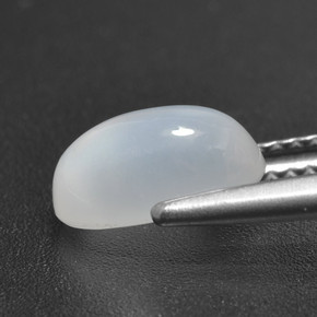 Moonstone Gemstone in 9.4 x 6.5 mm Size for Sale, Moonstone Stone in Translucent White Color