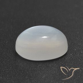 1.85 ct White Moonstone Stone, Natural Moonstone in Oval Cabochon Shape for Sale