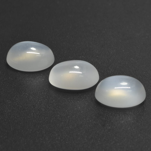 Blanco translúcido Piedra de Luna Gema - 1.3ct Cabujón Óvalo (ID: 460304)