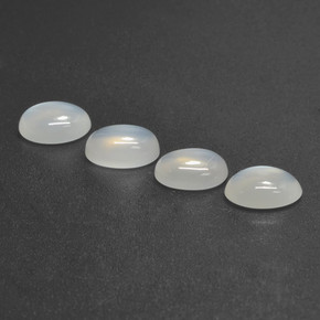 Moonstone Gemstones in 8 x 6 mm (calibrated) Size for Sale, Moonstone Stones in Translucent White Color
