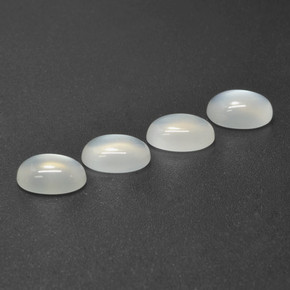 4.80 ctw White Moonstone Stones, Natural Moonstone in Oval Cabochon Shape for Sale