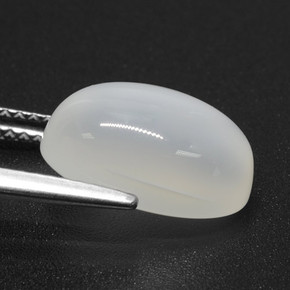 Moonstone Gemstone in 12.5 x 8.5 mm Size for Sale, Moonstone Stone in Translucent White Color