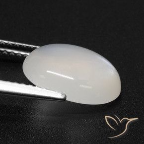 Moonstone Gemstone in 12 x 10 mm (calibrated) Size for Sale, Moonstone Stone in Translucent White Color