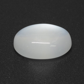 4.10 ct White Moonstone Stone, Natural Moonstone in Oval Cabochon Shape for Sale