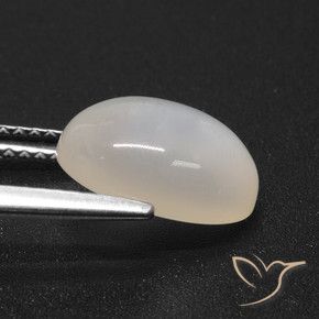 Moonstone Gemstone in 11.2 x 8.2 mm Size for Sale, Moonstone Stone in Cream White Color