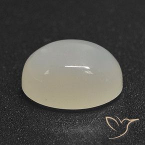2.56 ct White Moonstone Stone, Natural Moonstone in Oval Cabochon Shape for Sale