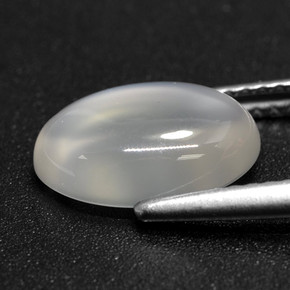 Moonstone Gemstone in 11.1 x 7.9 mm Size for Sale, Moonstone Stone in Translucent White Color