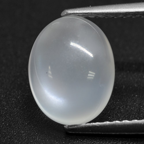 Translucent White Лунный Камень Камень - 2.5ct Овал Кабошон (ID: 460392)