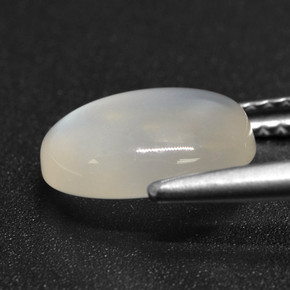 Moonstone Gemstone in 10 x 8 mm (calibrated) Size for Sale, Moonstone Stone in Translucent White Color