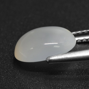 Moonstone Gemstone in 10 x 8 mm (calibrated) Size for Sale, Moonstone Stone in Translucent White Color