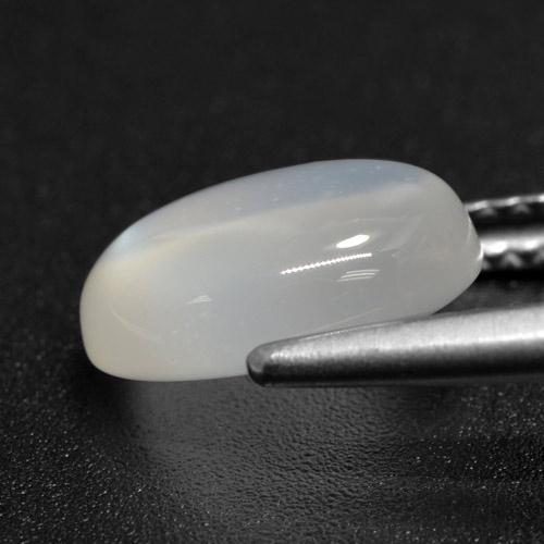 Moonstone Gemstone in 10 x 8 mm (calibrated) Size for Sale, Moonstone Stone in Translucent White Color