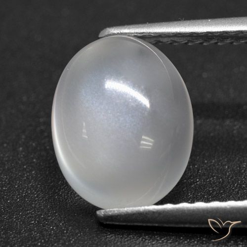 2.20ct Natural Translucent White Moonstone, Oval, Translucent