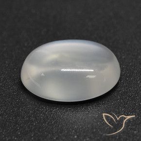 2.20 ct White Moonstone Stone, Natural Moonstone in Oval Cabochon Shape for Sale