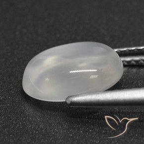 Moonstone Gemstone in 10 x 8 mm (calibrated) Size for Sale, Moonstone Stone in Translucent White Color