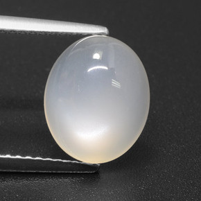 Translucent White Moonstone Gem - 3.5ct Oval Cabochon (ID: 460411)
