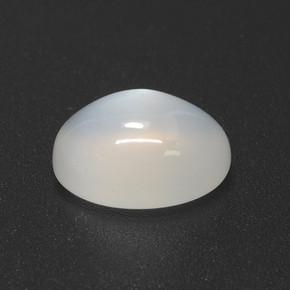 3.53 ct White Moonstone Stone, Natural Moonstone in Oval Cabochon Shape for Sale