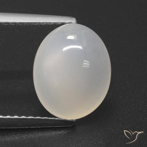3.49ct Natural Translucent White Moonstone, Oval, Translucent