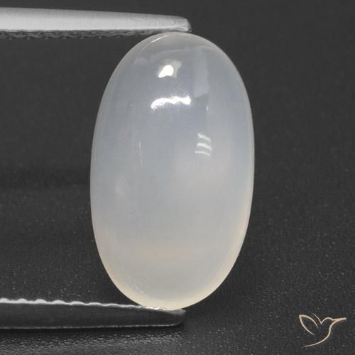 Blanco translúcido Piedra de Luna Gema - 2.9ct Cabujón Óvalo (ID: 460413)
