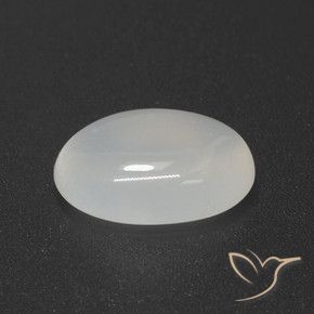 2.85 ct White Moonstone Stone, Natural Moonstone in Oval Cabochon Shape for Sale