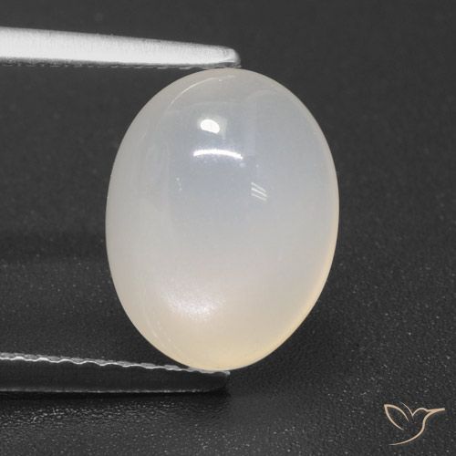 3.52ct Natural Pearl White Moonstone, Oval, Translucent