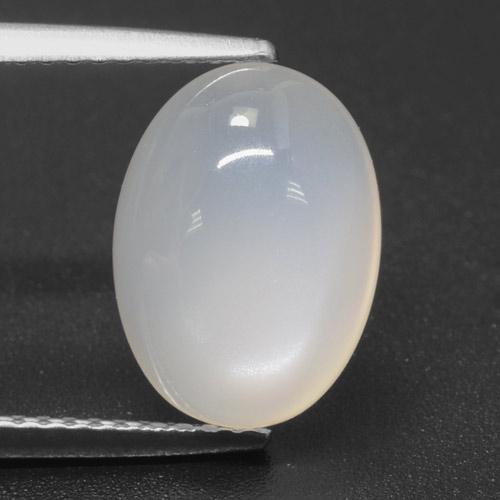 Translucent White Moonstone Gem - 4.7ct Oval Cabochon (ID: 460471)