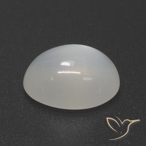 4.49 ct White Moonstone Stone, Natural Moonstone in Oval Cabochon Shape for Sale