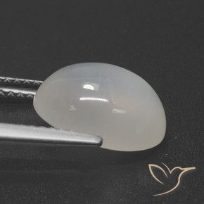 Moonstone Gemstone in 12 x 10 mm (calibrated) Size for Sale, Moonstone Stone in Translucent White Color