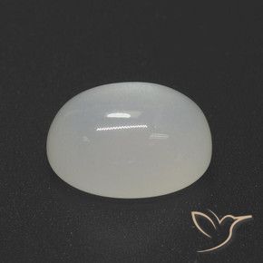4.49 ct White Moonstone Stone, Natural Moonstone in Oval Cabochon Shape for Sale