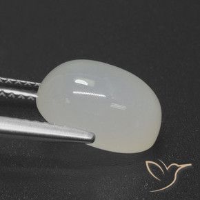 Moonstone Gemstone in 11 x 9 mm (calibrated) Size for Sale, Moonstone Stone in Off White Color