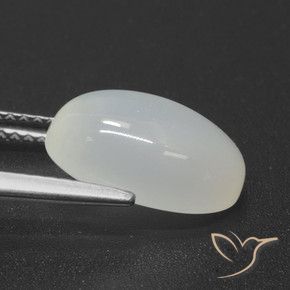 Moonstone Gemstone in 12.4 x 8.4 mm Size for Sale, Moonstone Stone in Translucent White Color
