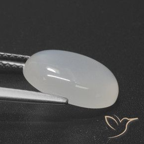 Moonstone Gemstone in 12 x 9.5 mm Size for Sale, Moonstone Stone in Translucent White Color
