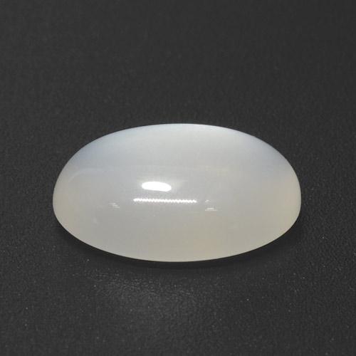 3.70 ct White Moonstone Stone, Natural Moonstone in Oval Cabochon Shape for Sale